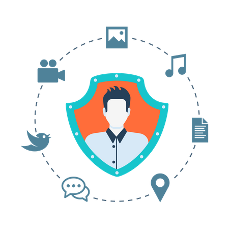 Internet sicherheit  Illustration