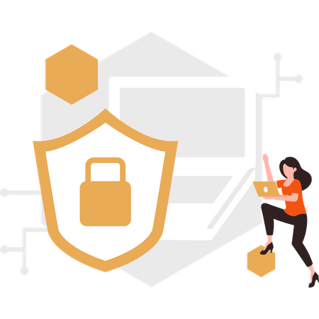 Internet sicherheit  Illustration