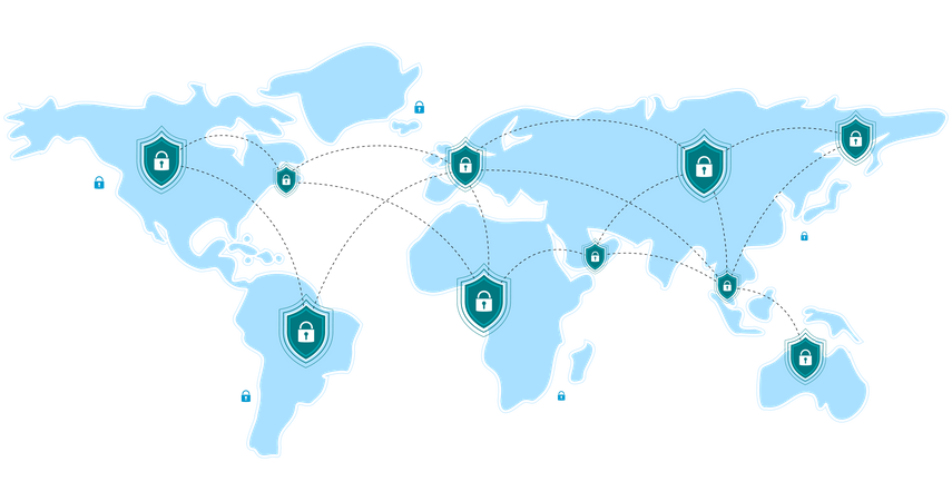 Internet sicherheit  Illustration