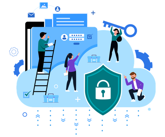 Internet sicherheit  Illustration