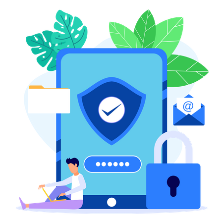 Internet sicherheit  Illustration