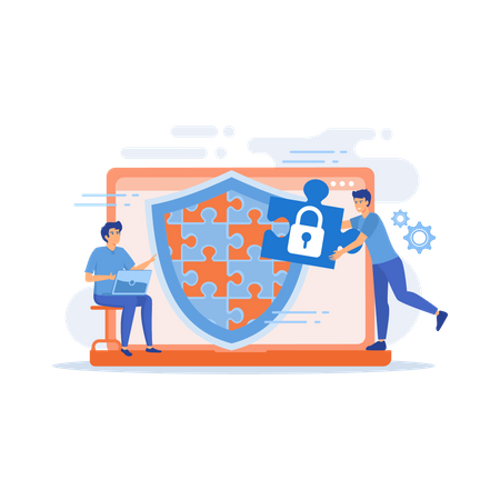 Internet sicherheit  Illustration