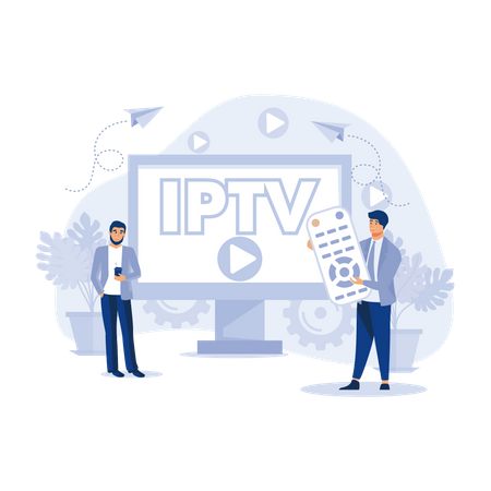 Internet Television  Illustration