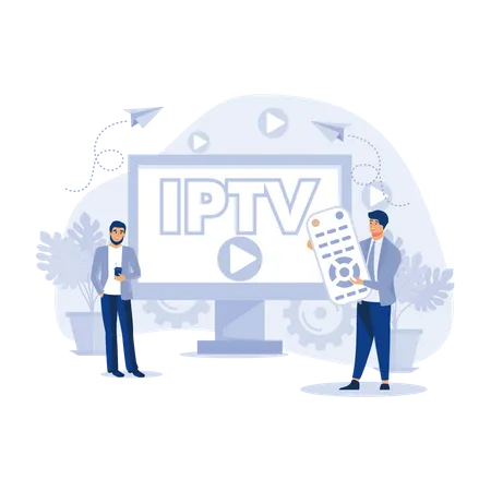 Internet Television  Illustration