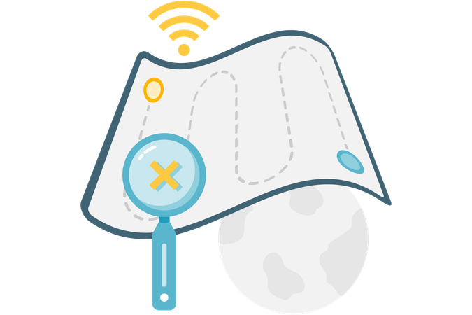 Internet Tracking Blocking  Illustration