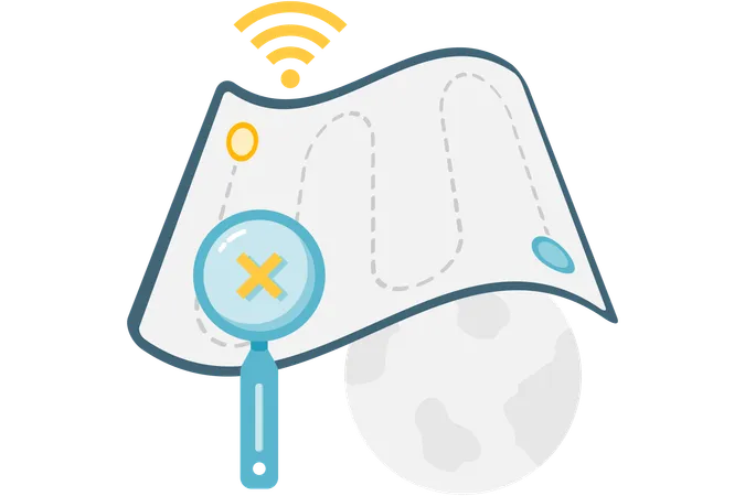 Internet Tracking Blocking  Illustration