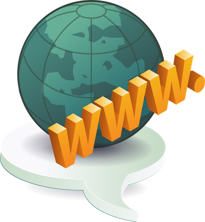 Internet world information technology  Illustration