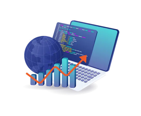 Internet world programmer analyst  Illustration