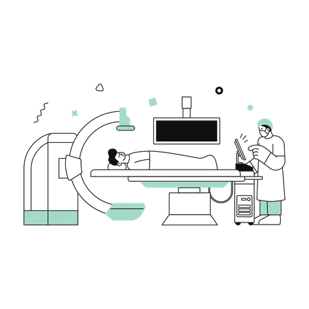 Interventionellen Radiologie  Illustration