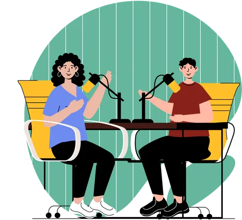 Interview podcast réalisée par RJ  Illustration