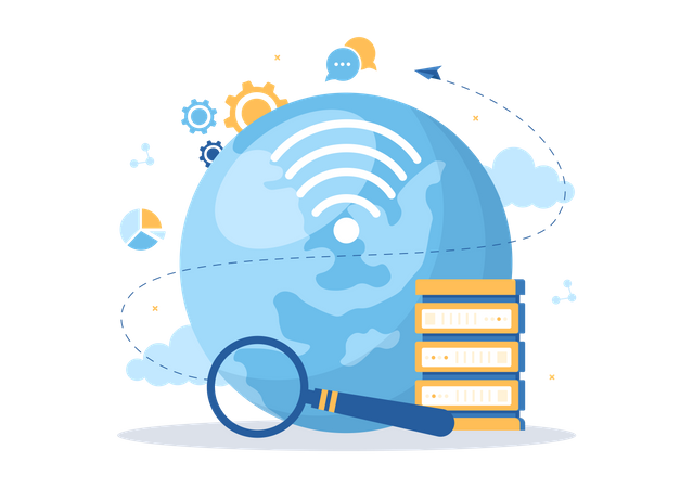 Intranet Internet Network  일러스트레이션