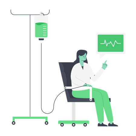 Intravenous Treatment  Illustration