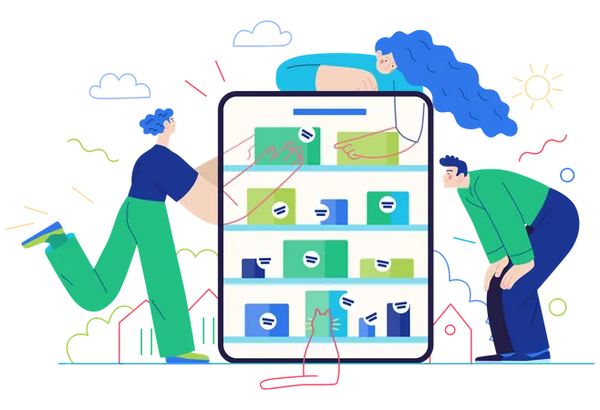 Inventory management application  Illustration