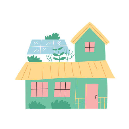 Casa verde  Ilustración