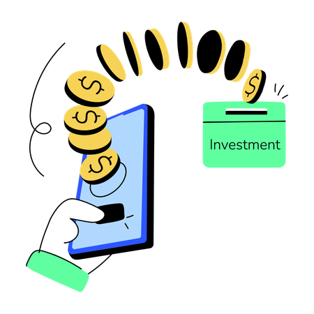 Inversión en línea  Ilustración