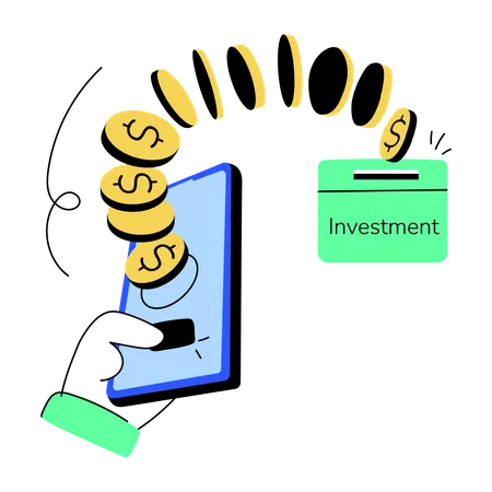 Inversión en línea  Ilustración