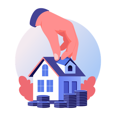 Inversión en negocios inmobiliarios  Ilustración