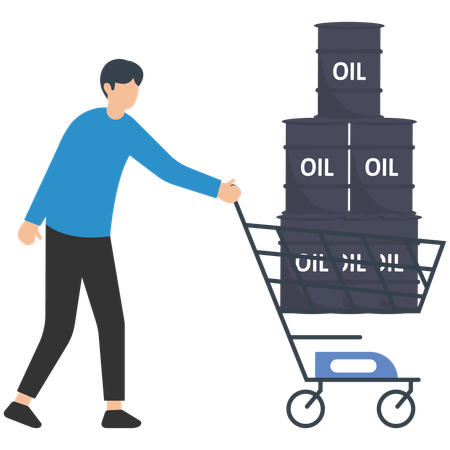 Inversión en petróleo crudo  Ilustración