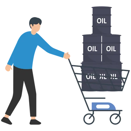 Inversión en petróleo crudo  Ilustración