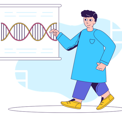 Investigación de adn  Ilustración