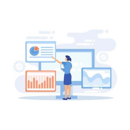 Investigación de datos estadísticos  Ilustración