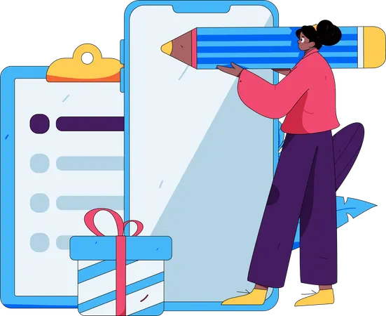 Investigación de mercado  Illustration
