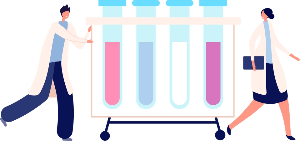 Investigación química  Ilustración