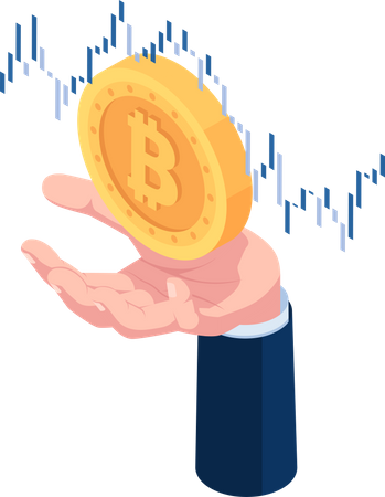 Investimento em bitcoins  Ilustração