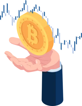 Investimento em bitcoins  Ilustração