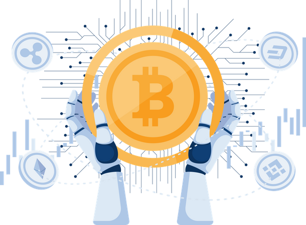 Investimento em bitcoins  Ilustração