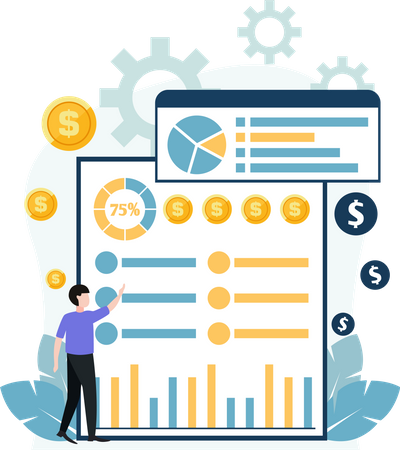 Investimento Empresarial  Ilustração