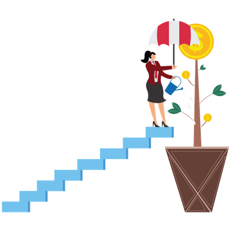 Investimento gerador de renda passiva  Ilustração