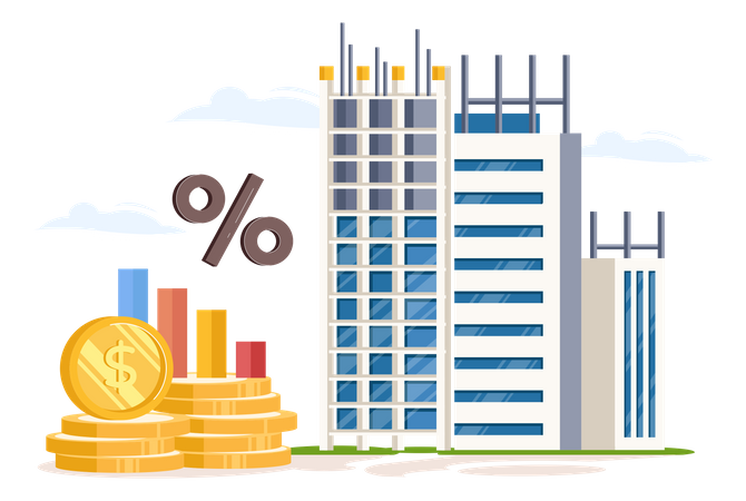 Investimento imobiliário  Ilustração