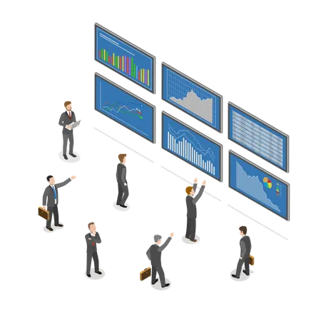 Investimento no mercado de ações  Ilustração