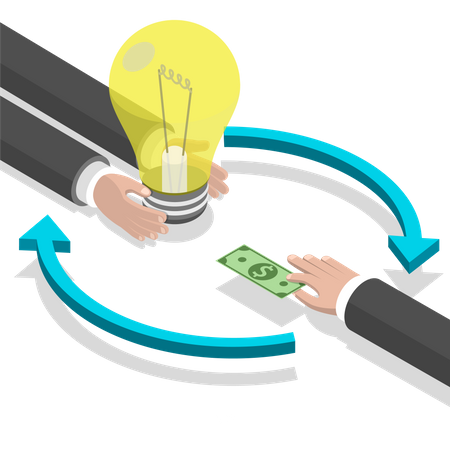 Investing into innovation  일러스트레이션