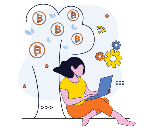 Investissement en bitcoins  Illustration