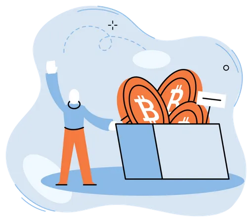 Investissement en bitcoins  Illustration