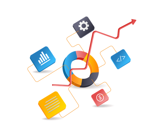 Réseau de systèmes d'analyse de données commerciales d'investissement  Illustration