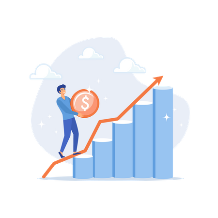 Graphique d'investissement  Illustration