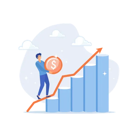 Graphique d'investissement  Illustration