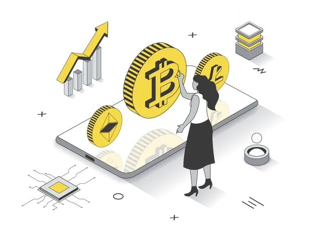 Investissement en crypto-monnaie  Illustration