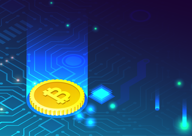 Investissement en crypto-monnaie et blockchain  Illustration