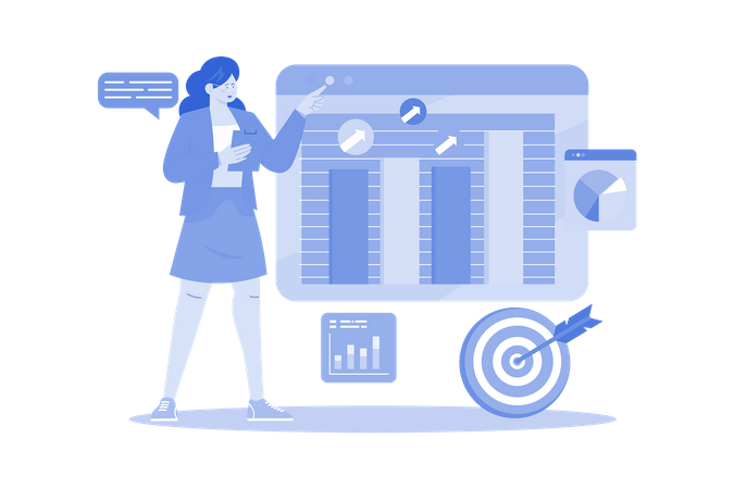 Investisseur analysant les opportunités d'investir son capital  Illustration