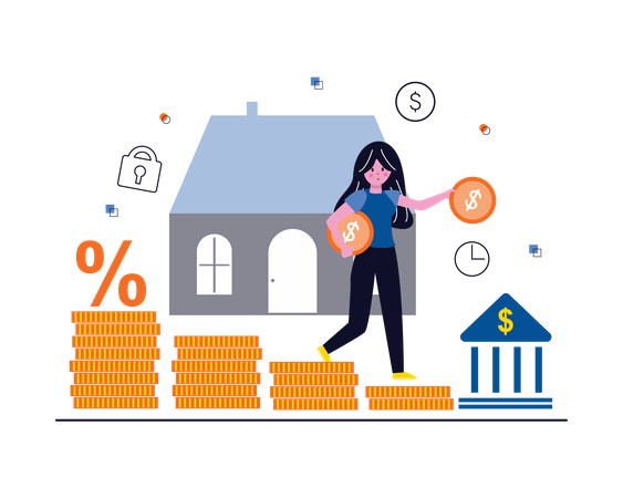 Investition in Immobilien  Illustration