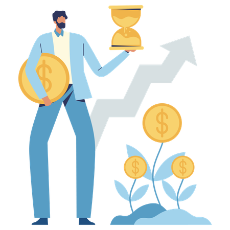 Investitionswachstum  Illustration