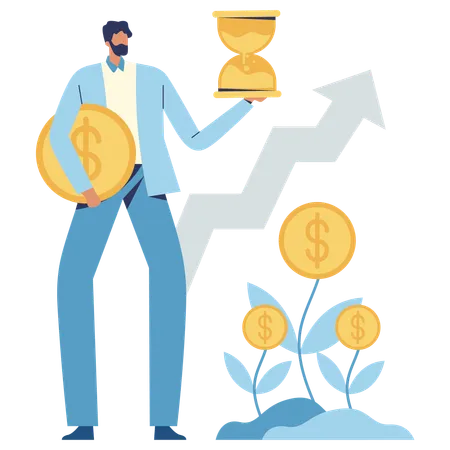 Investitionswachstum  Illustration