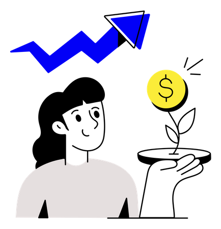 Investitionswachstum  Illustration