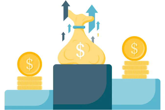 Analyse des Investitionswachstums  Illustration