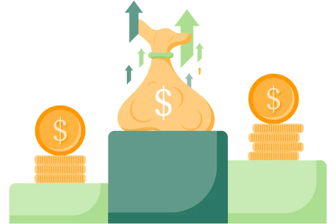 Analyse des Investitionswachstums  Illustration