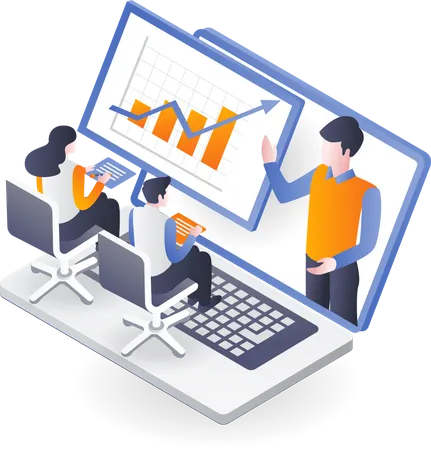 Analyse des Investitionswachstums  Illustration